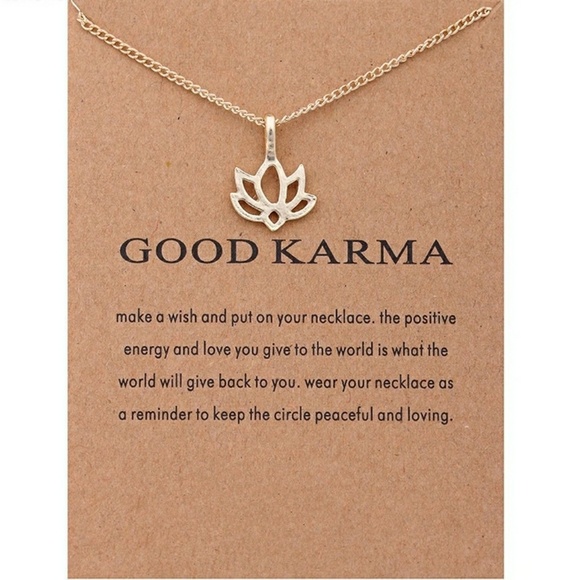 Jewelry - LAST ONE! 'Good Karma' Lotus Flower Necklace